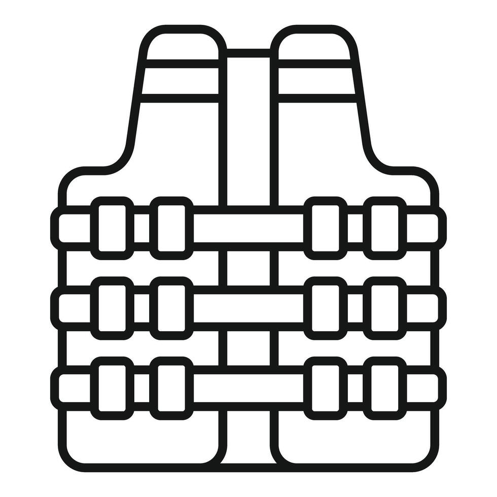 Life jacket providing safety and buoyancy for water activities vector