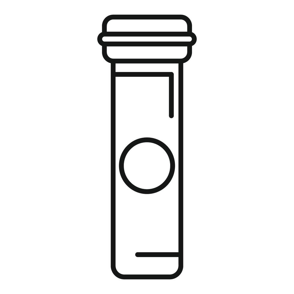 Medical test tube icon representing laboratory analysis vector