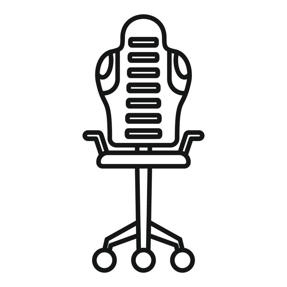 Ergonomic office chair with adjustable height for comfortable working position vector