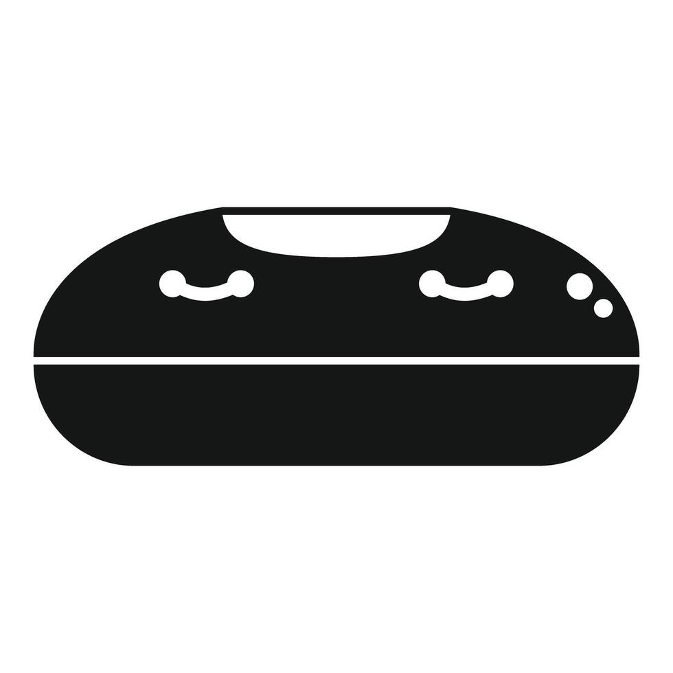 Modern wireless speaker playing music icon simple style vector