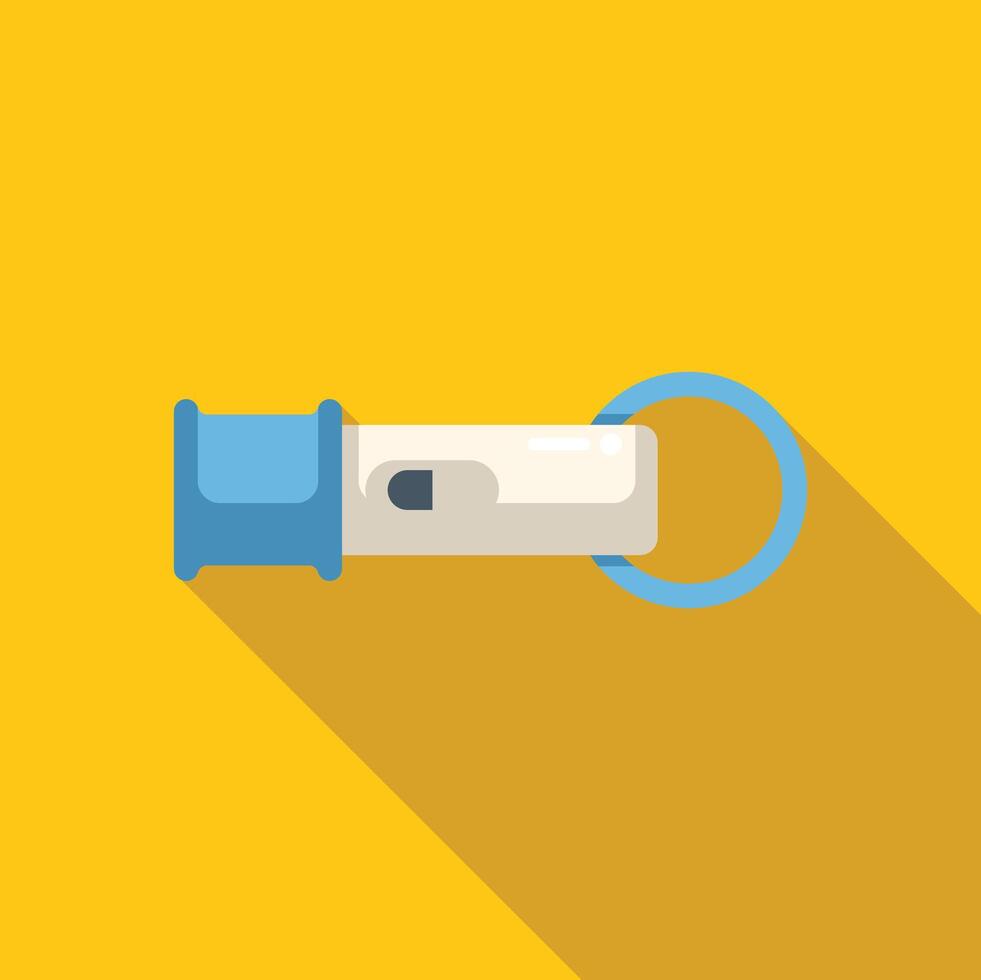 Electronic cigarette pod is lying on yellow background vector