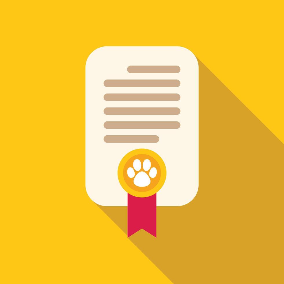 Official pet passport certifying animal health for international travel vector