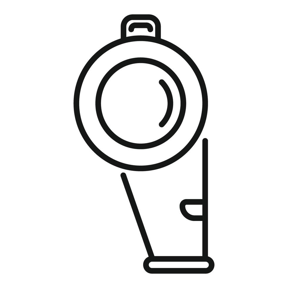 Sport whistle icon for signaling start and stop of play vector