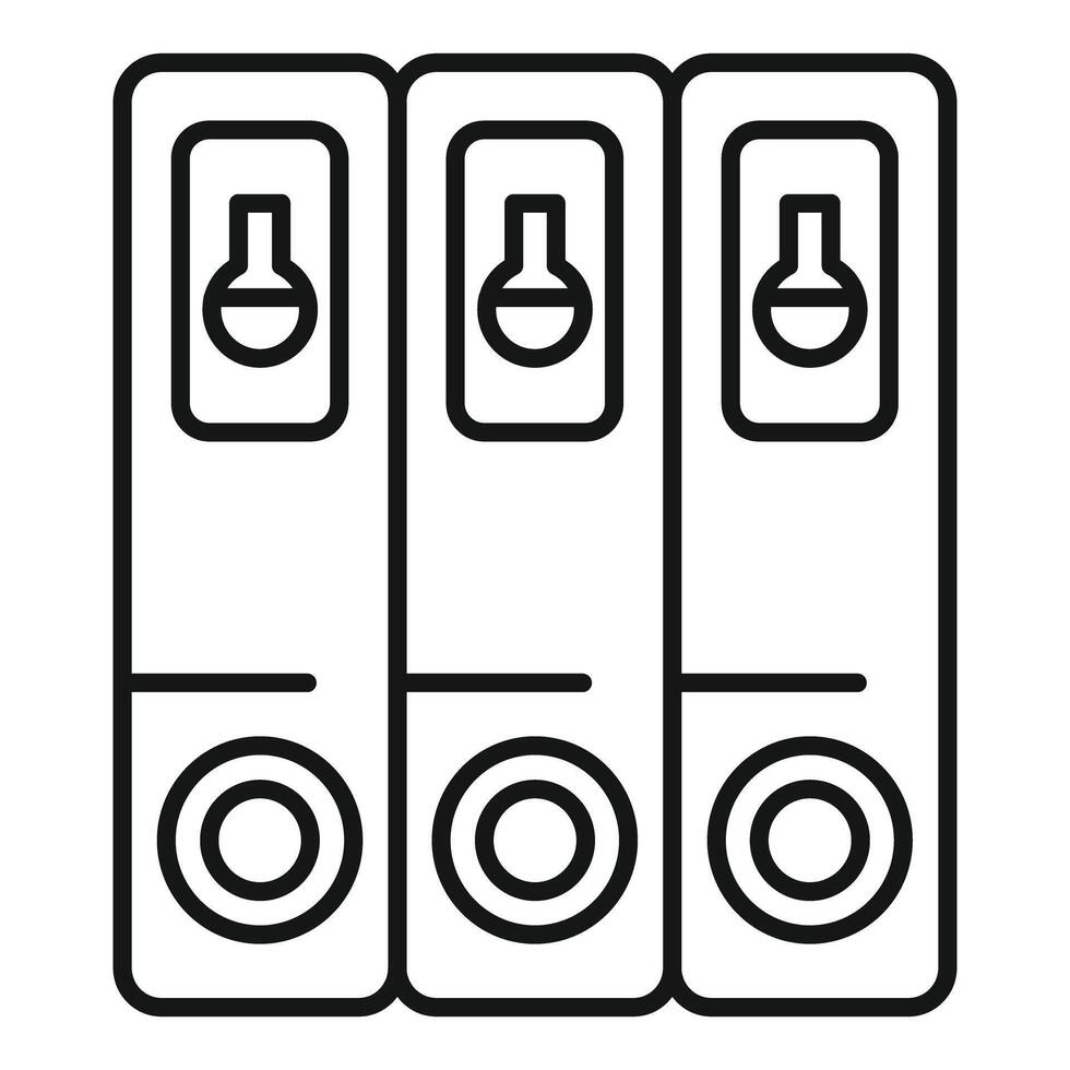 Chemistry folders holding scientific research data vector
