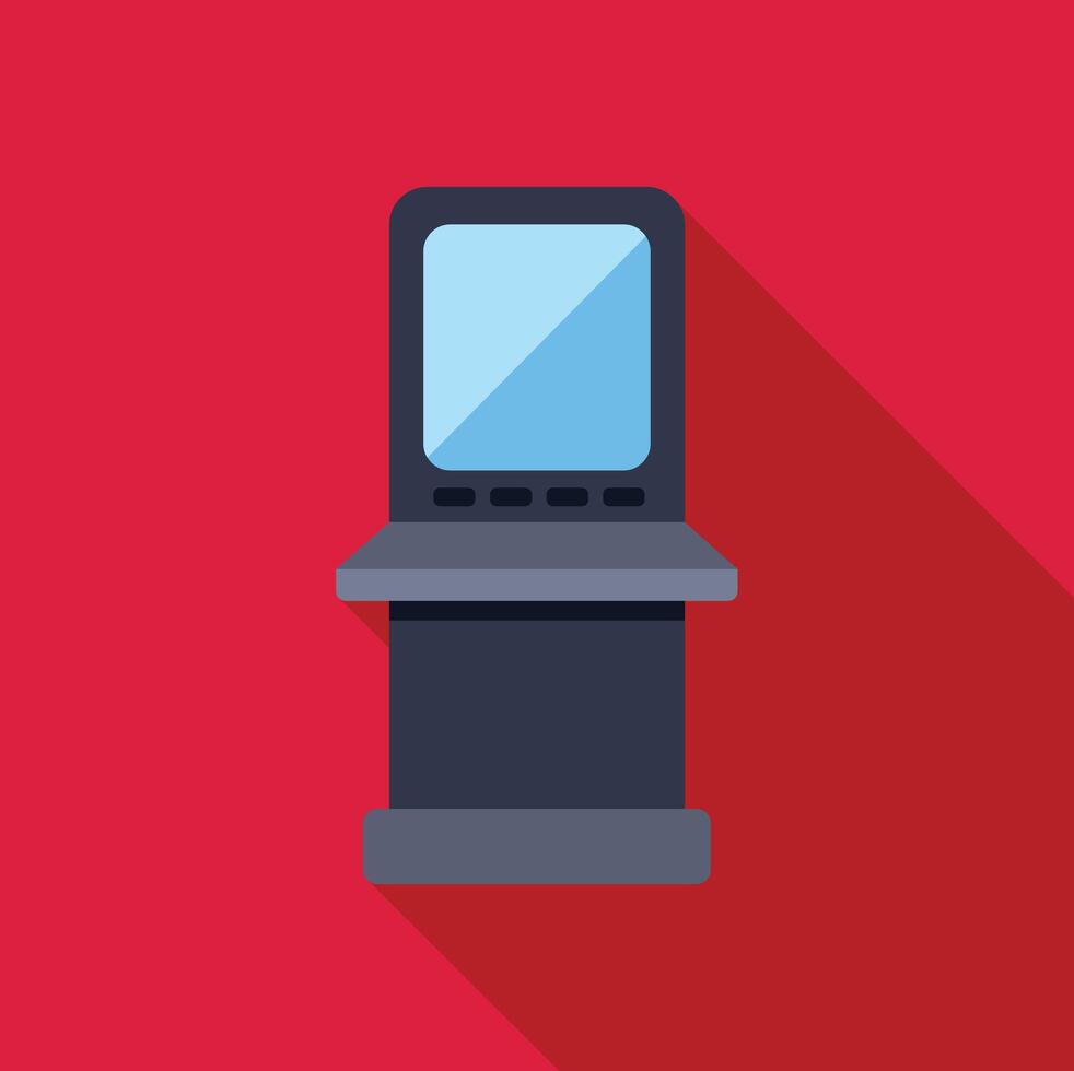 Atm machine displaying withdraw money screen for banking finance vector