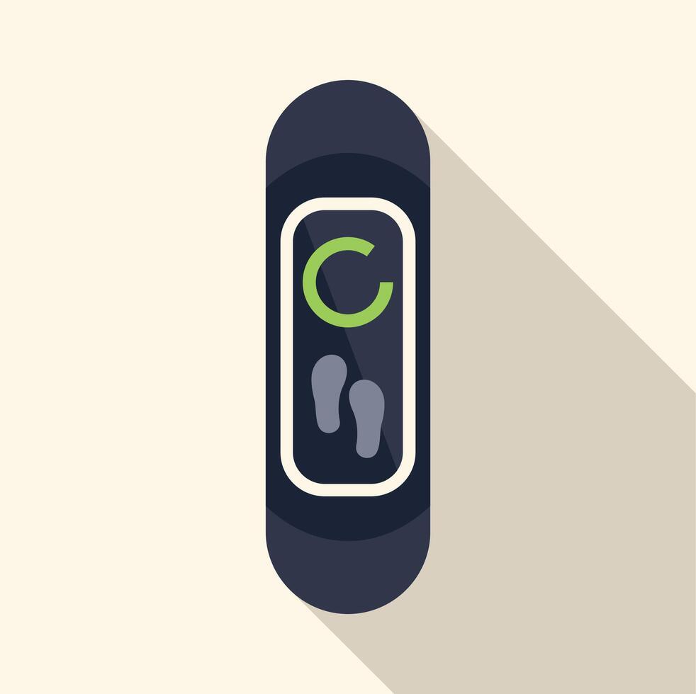 Fitness tracker displaying calories burned icon vector