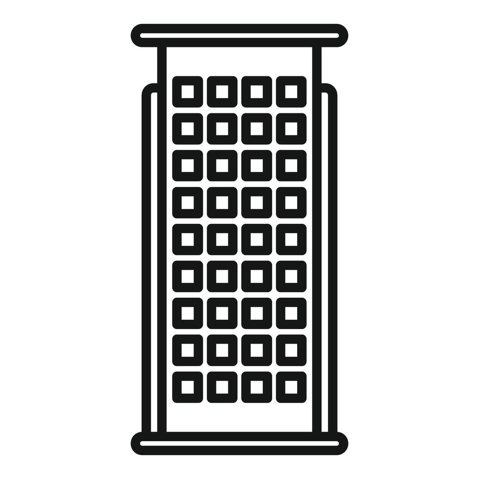 Modern cheese grater standing on white background vector