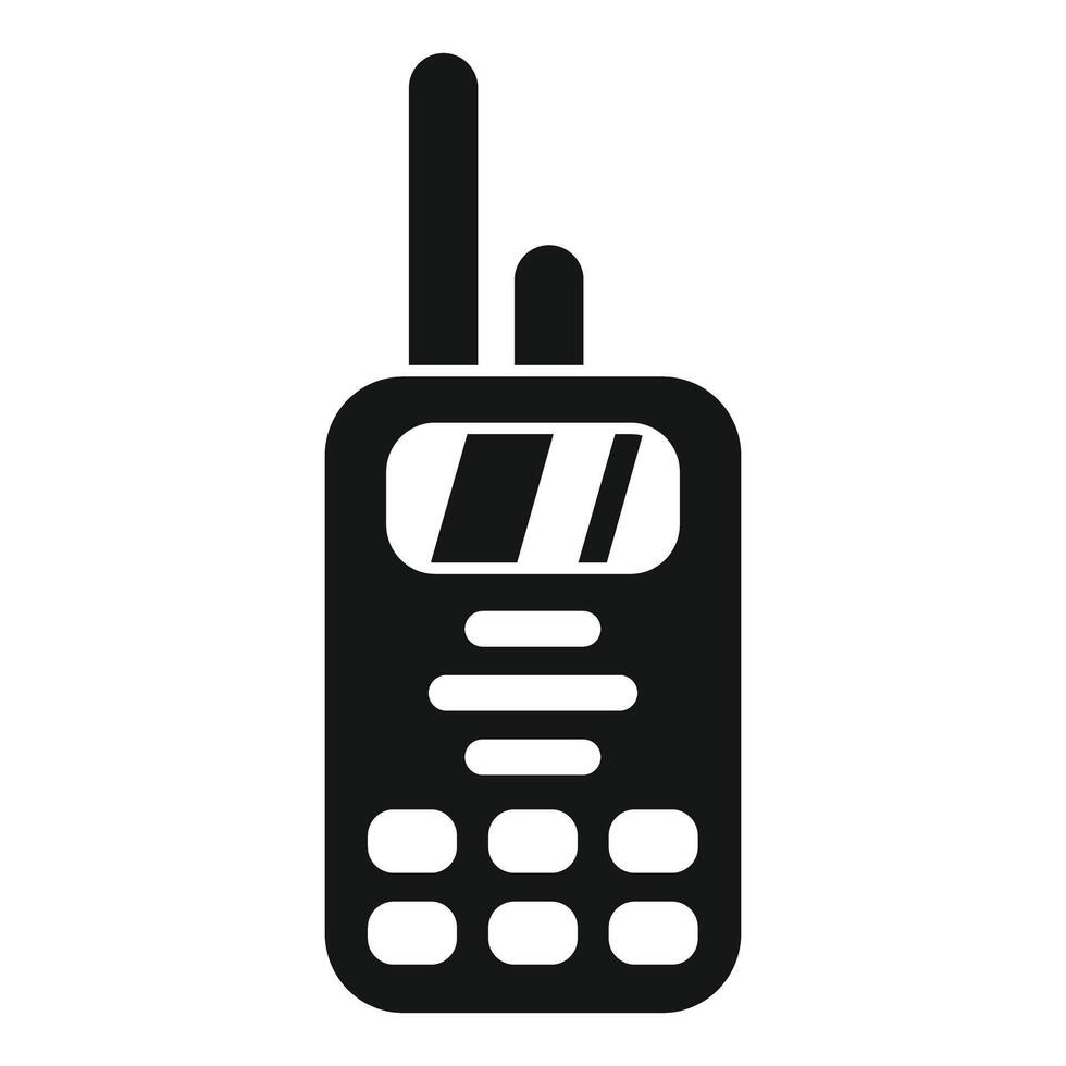 Portable radio transceiver transmitting information vector