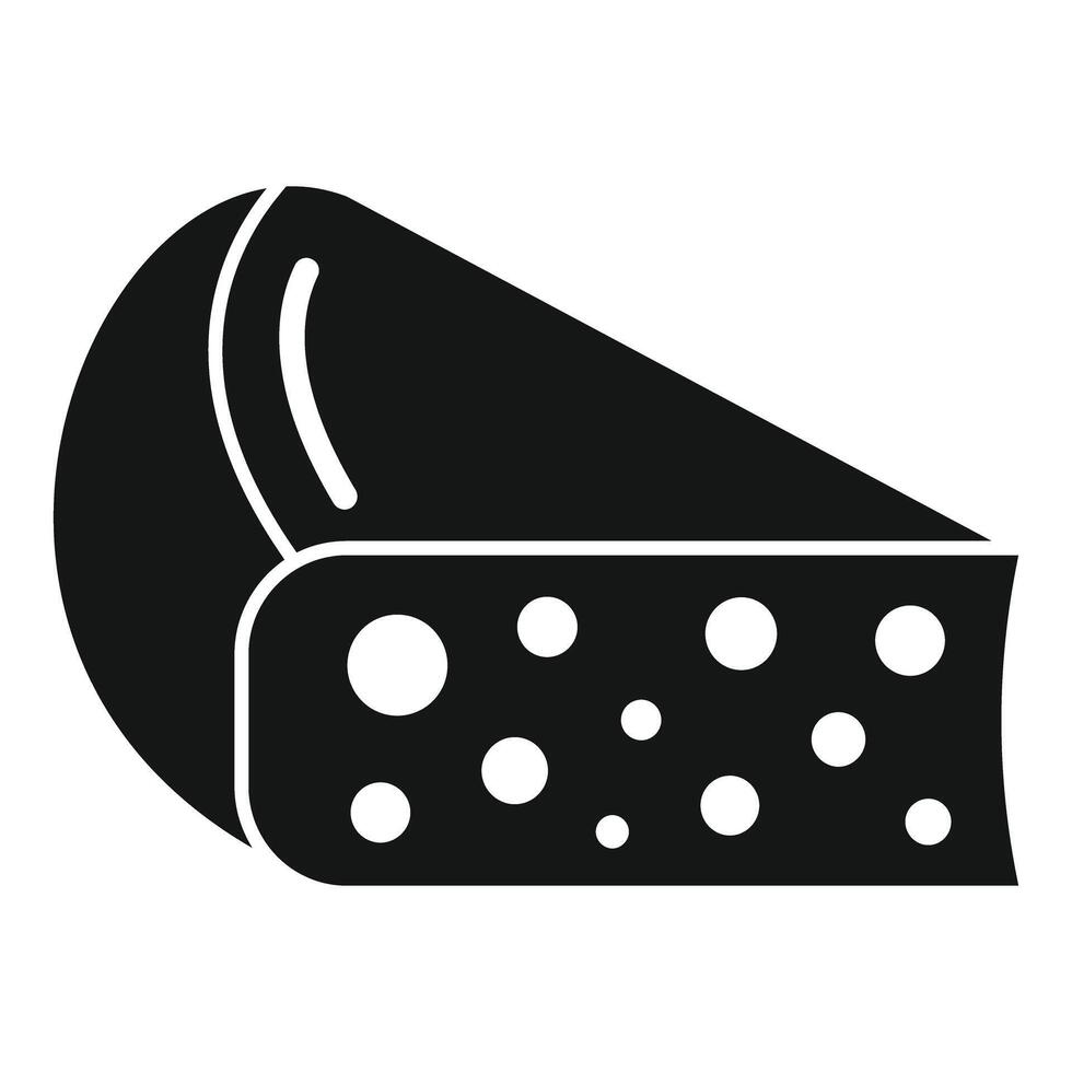 Big piece of dutch cheese is lying and waiting to be eaten vector