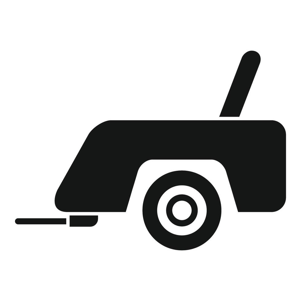 Trailer icon, transportation and vehicle symbol vector