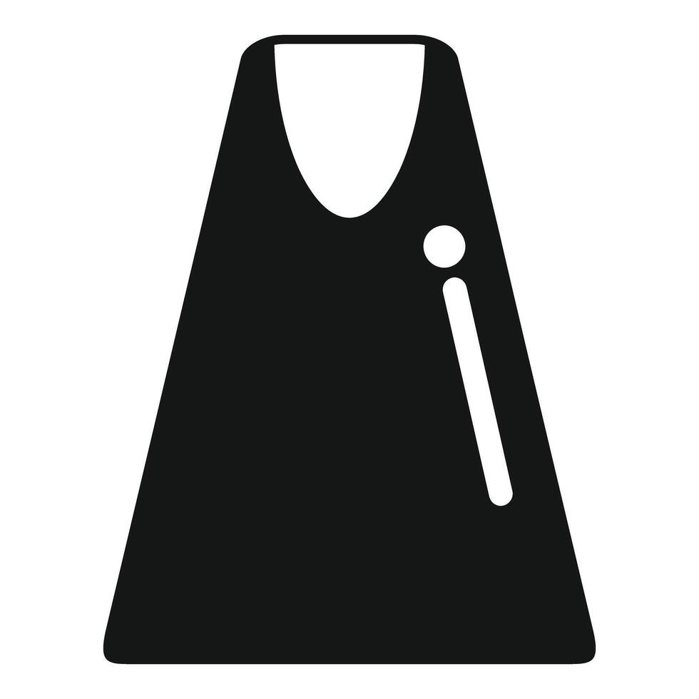 Blacksmith apron icon, simple style vector