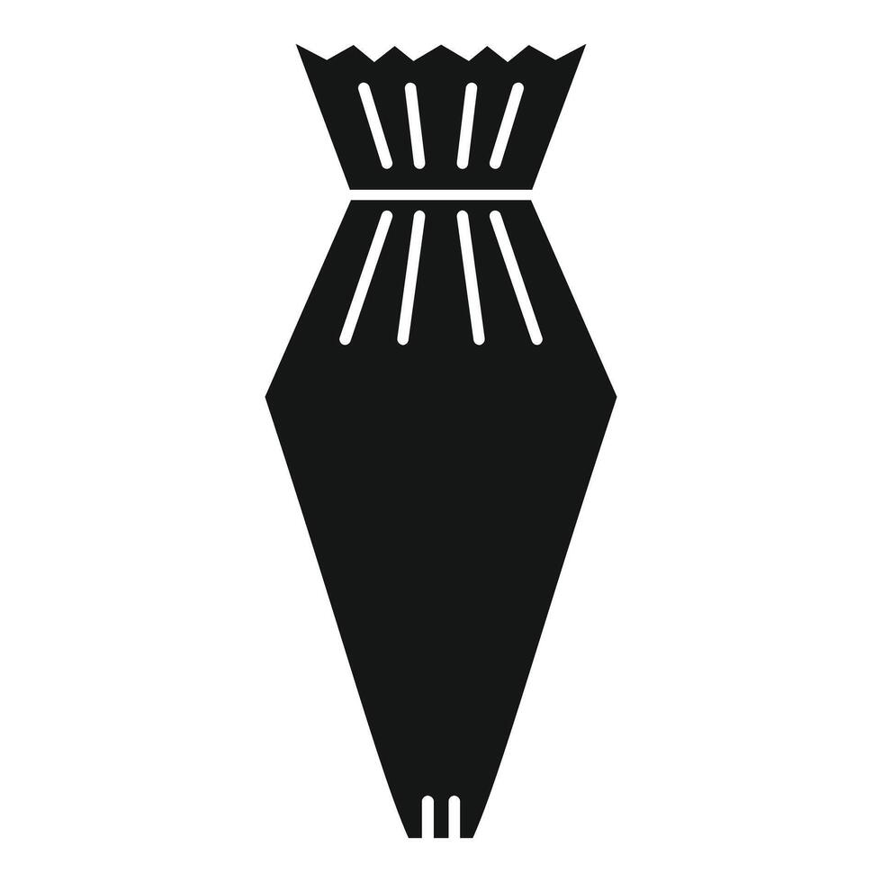 Pastry bag holding cream for delicious cakes and cookies vector