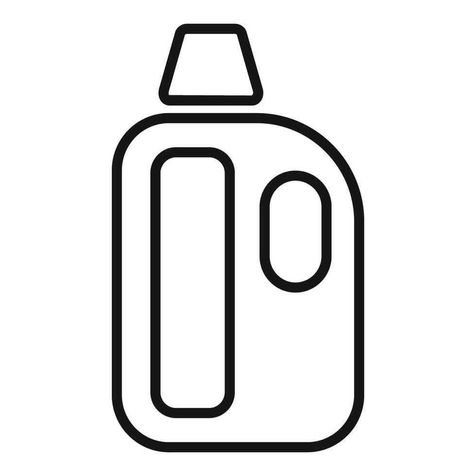 Laundry detergent bottle showing washing concept icon vector