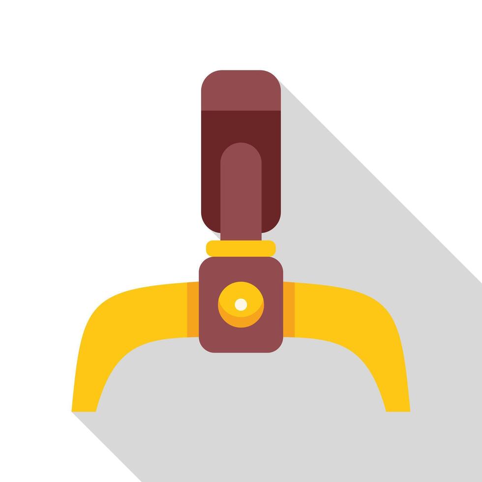Robotic arm picking up object with long shadow vector
