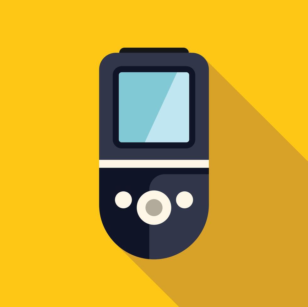 Old fashioned mobile phone with buttons and antenna depicting vintage technology vector