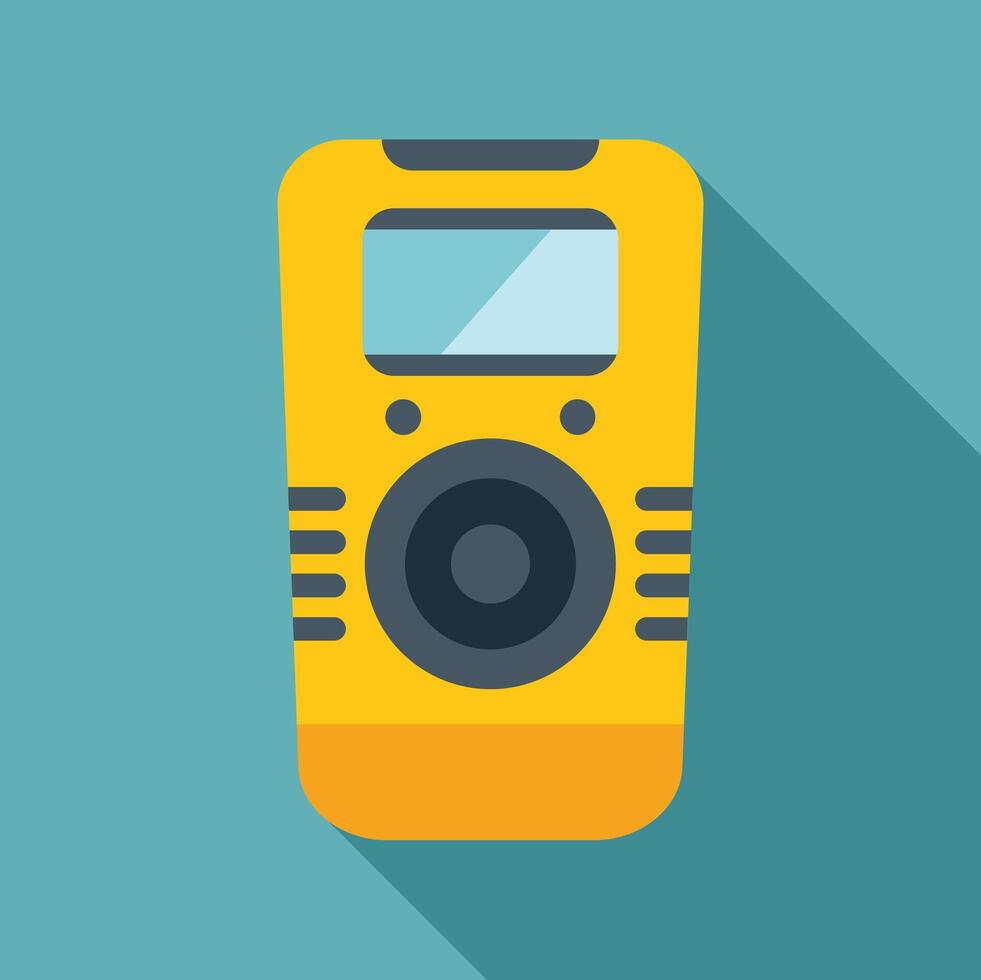 Gas detector device showing methane level in the air vector
