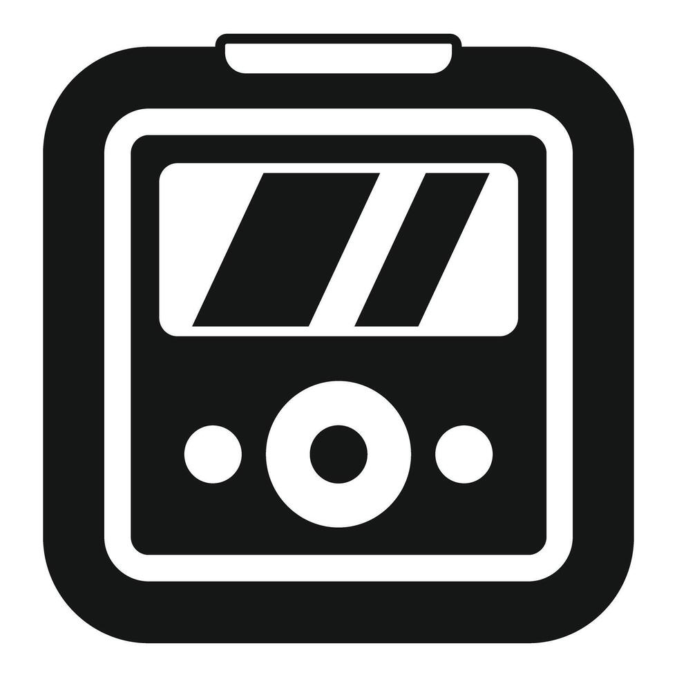 Electronic device showing current battery charge icon vector