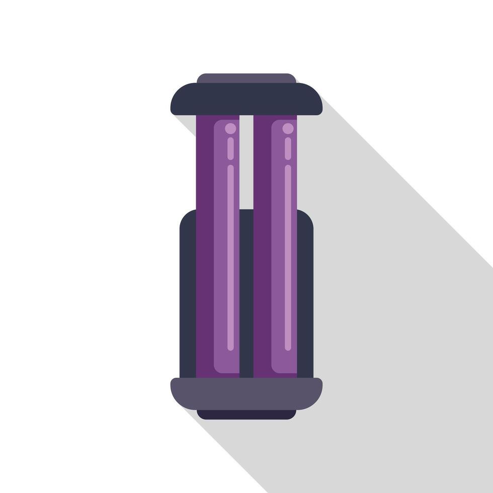 Ultraviolet lamp emitting uv c light for disinfection vector