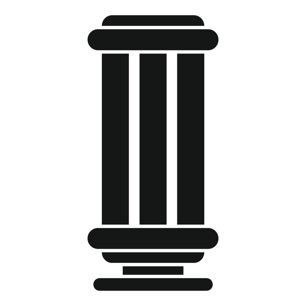 Black stone column representing strength and support vector