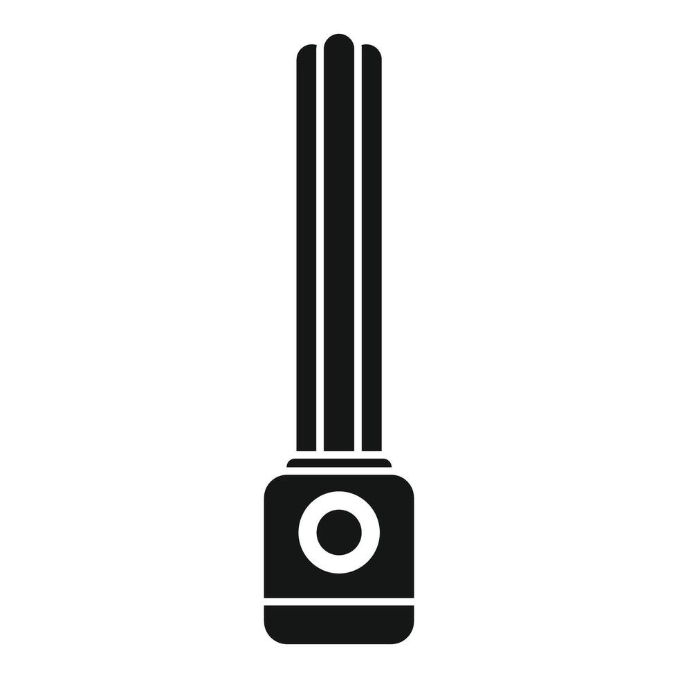 Ultraviolet lamp icon, simple style vector