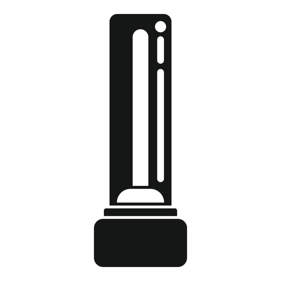 Black glyph style architectural column icon representing history, art and culture vector