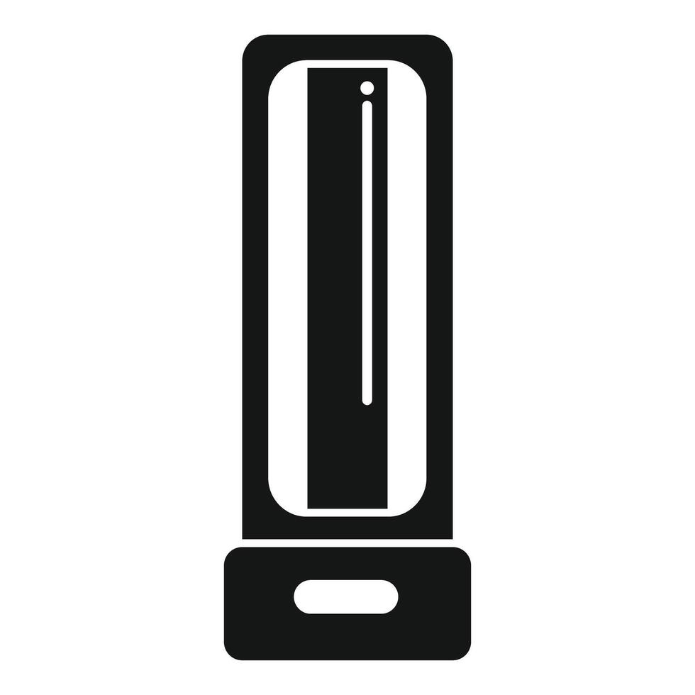 Modern air purifier removing dust and allergens icon vector
