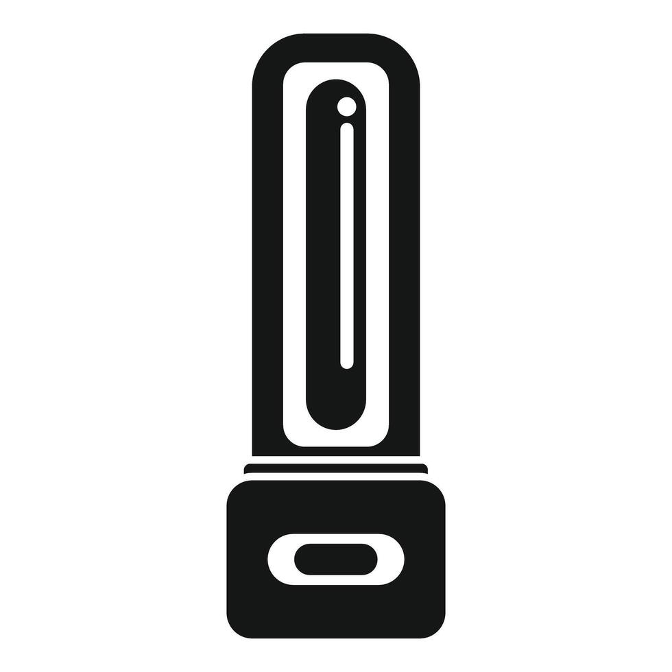 Ultraviolet lamp icon, simple style vector