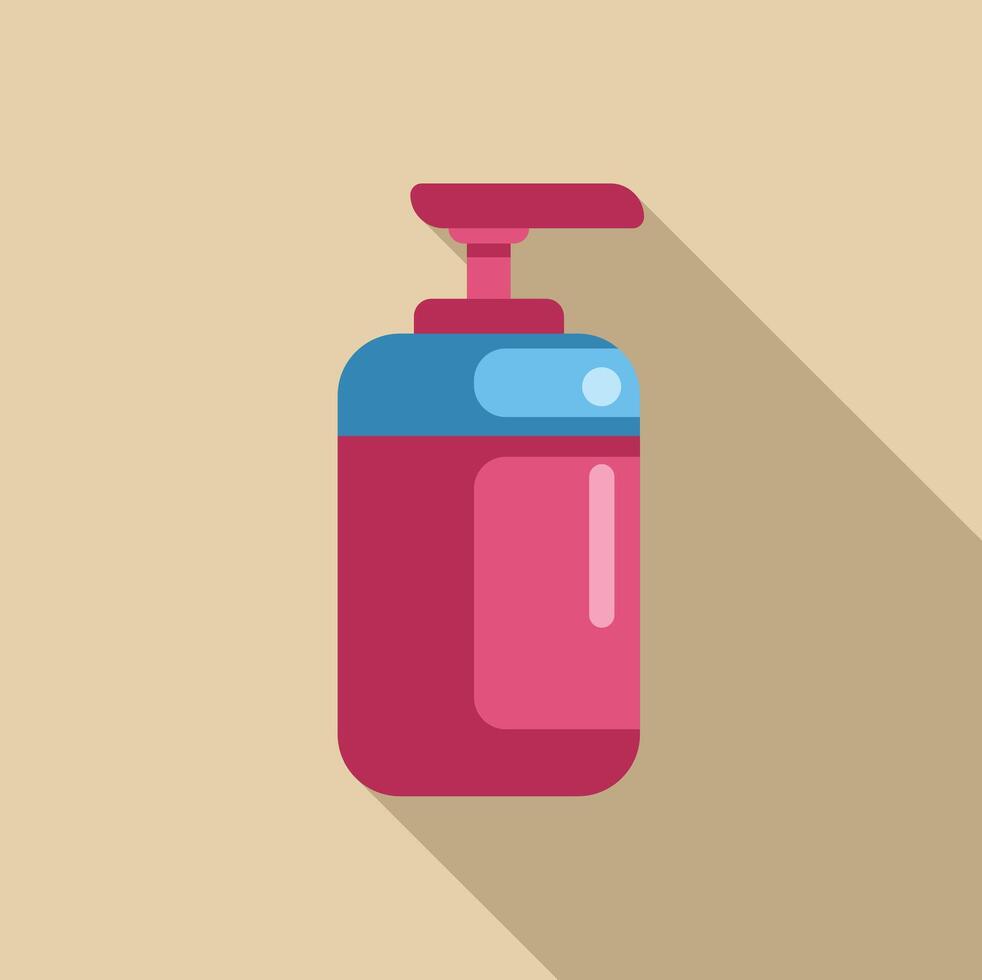 Plastic bottle dispenser for liquid soap or shampoo vector