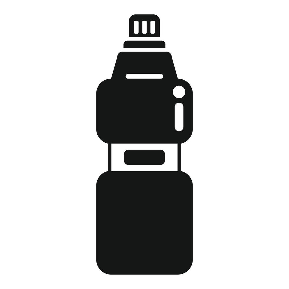 Sport water bottle icon showing healthy lifestyle and hydration vector