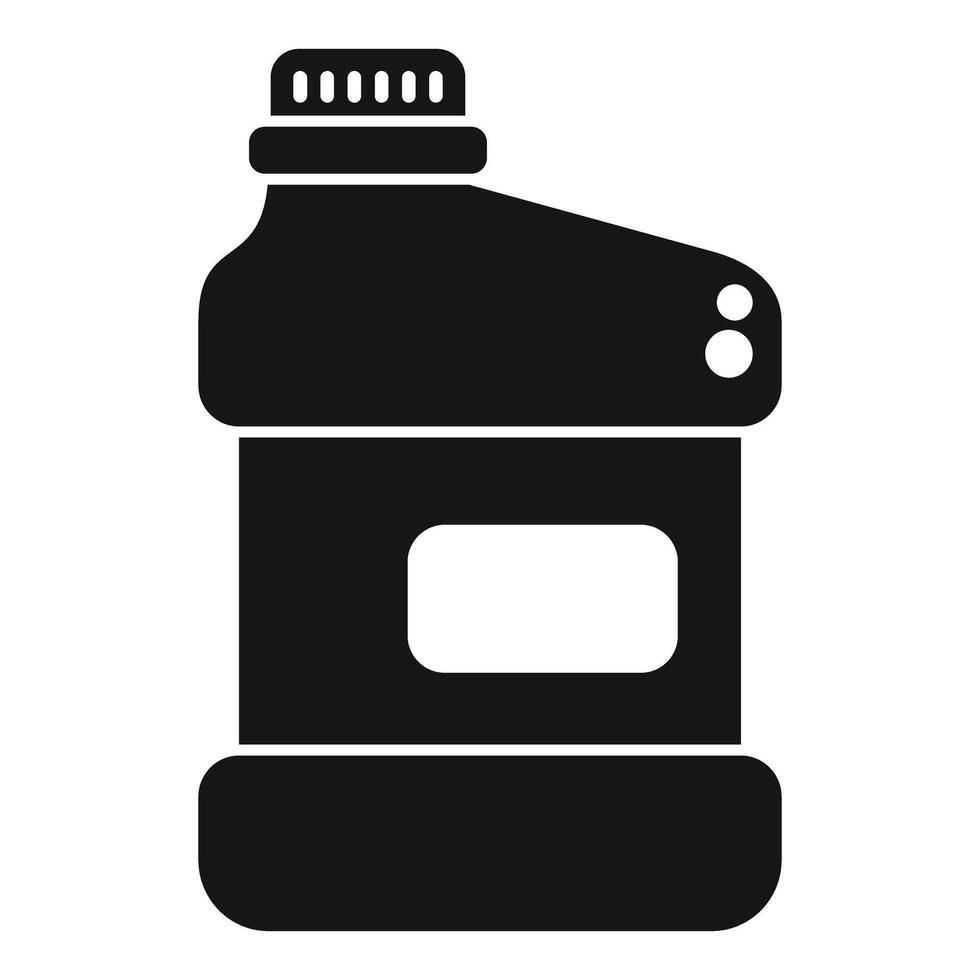 Big plastic bottle with detergent or bleach standing vector