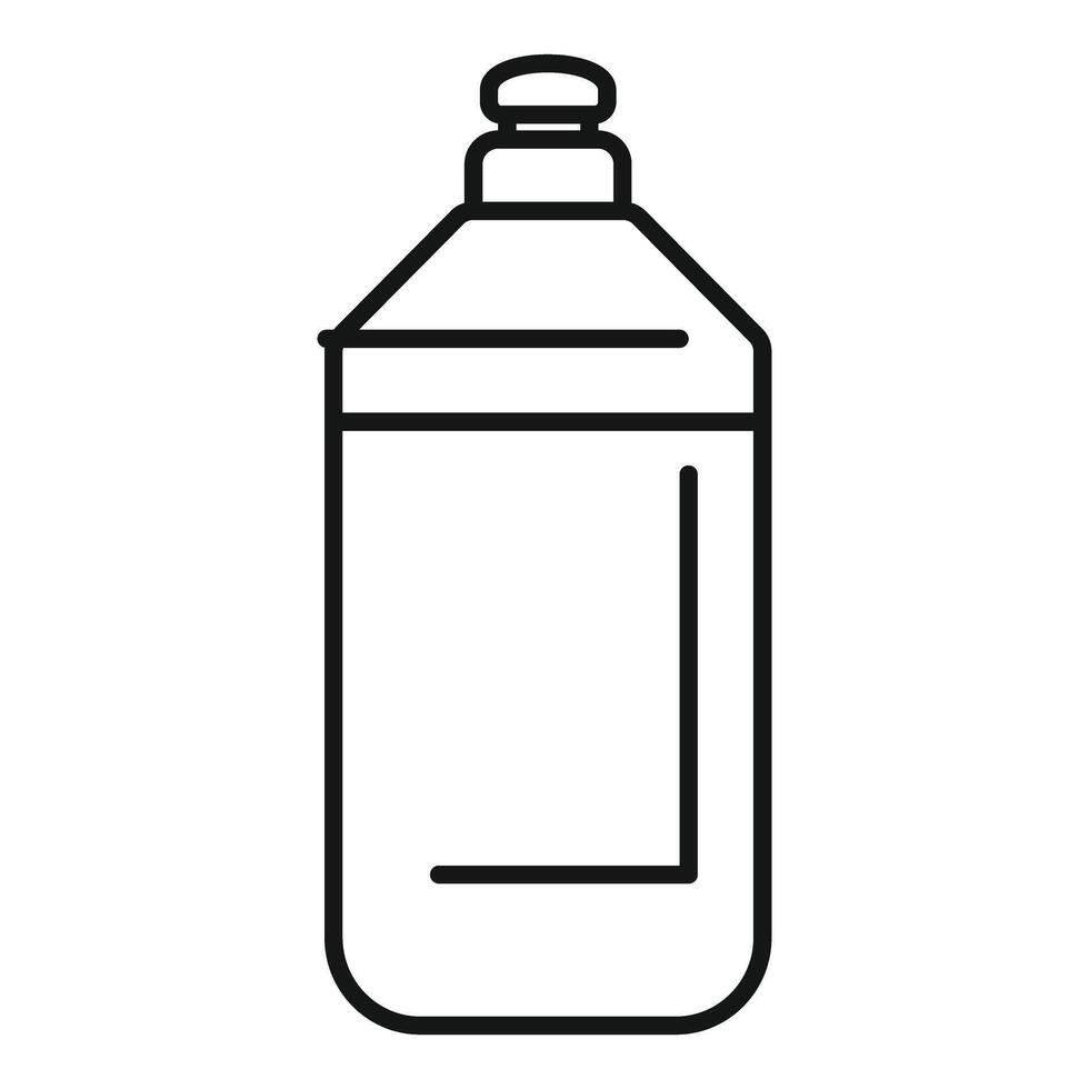Detergent bottle icon representing cleaning and laundry vector