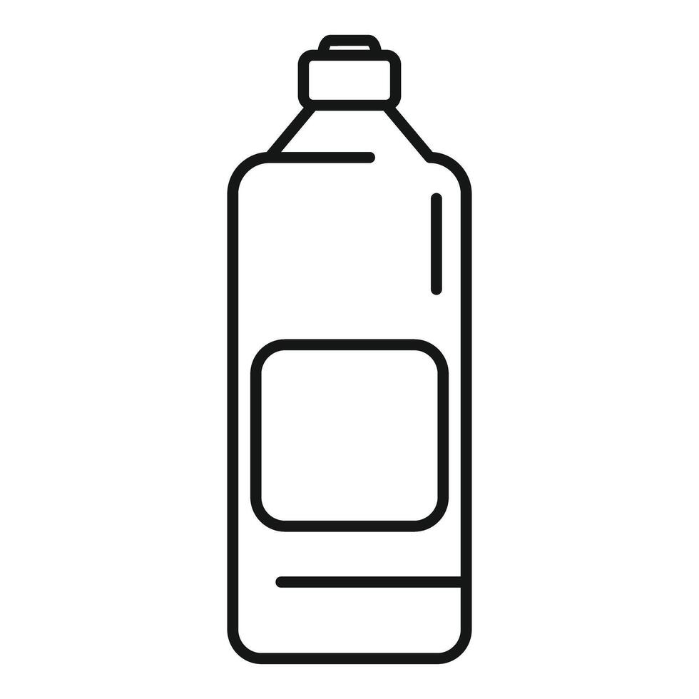 Cleaning bottle with blank label for your brand identity vector