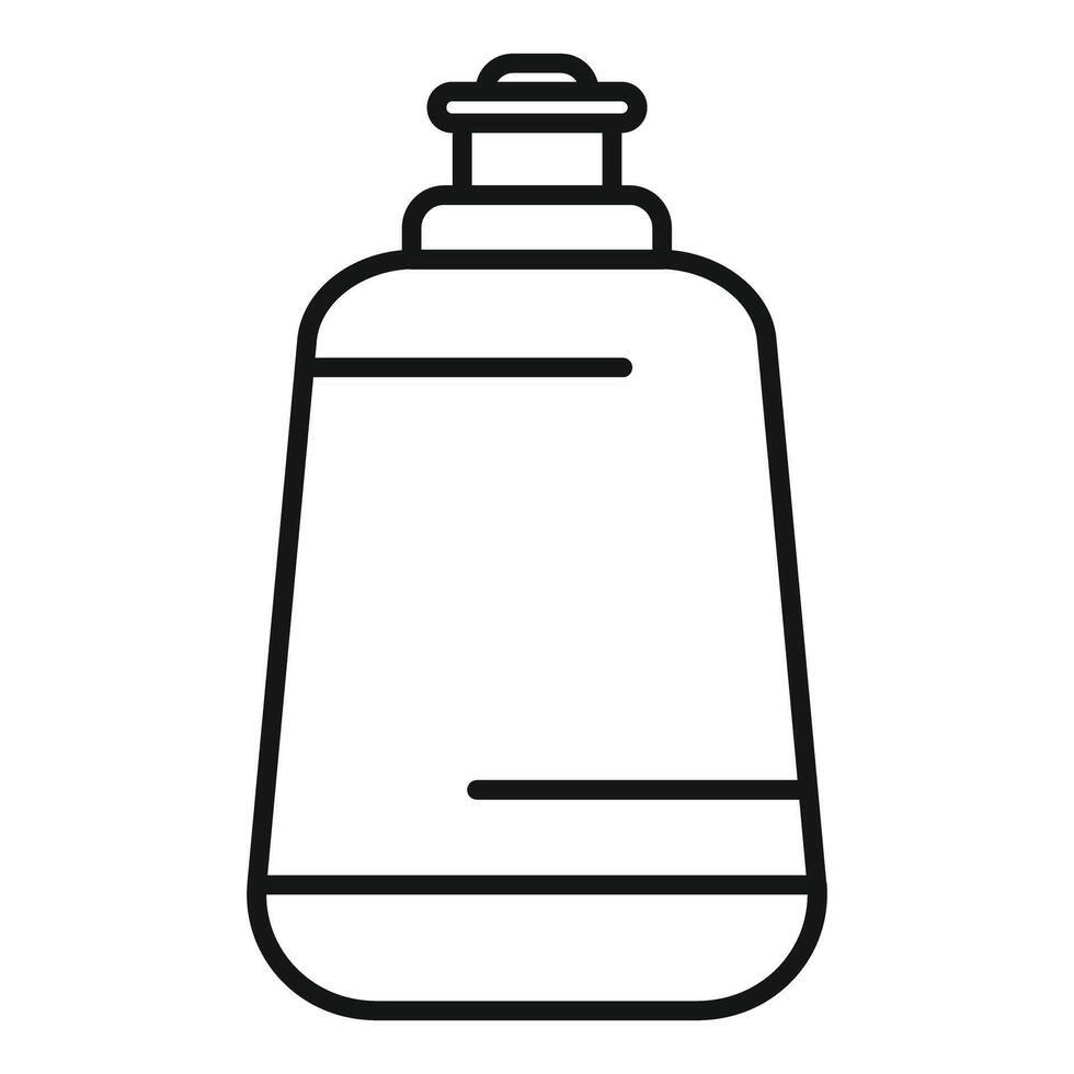 Cosmetic bottle with dispenser pump for cream or lotion vector