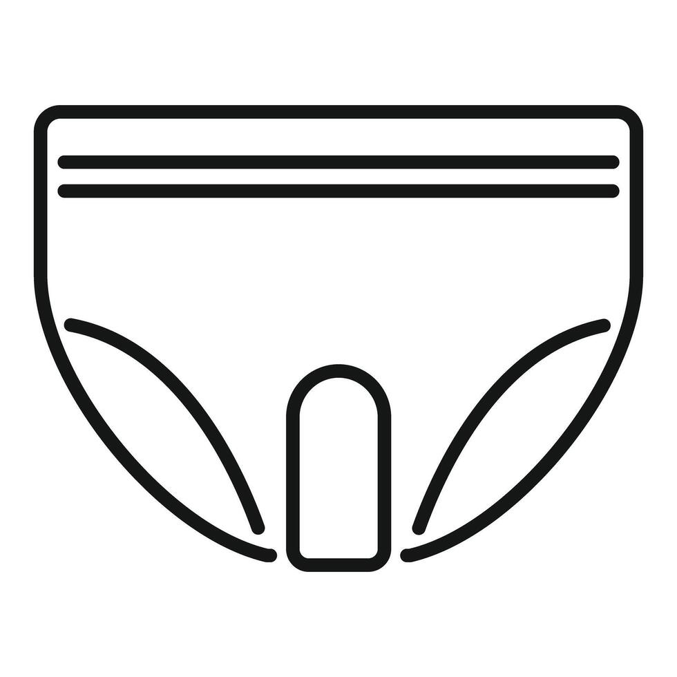 Adult diaper with double elastic band for comfort and security vector