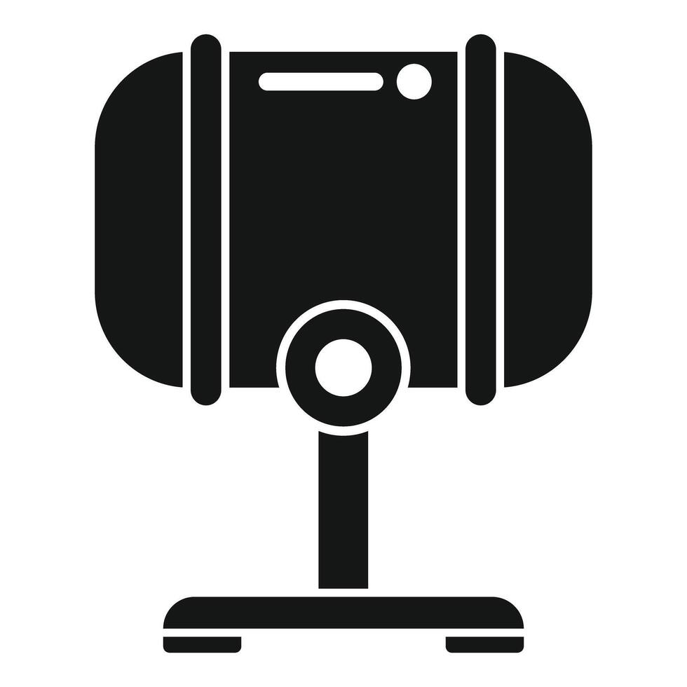 Professional microphone is ready for recording a podcast or music vector