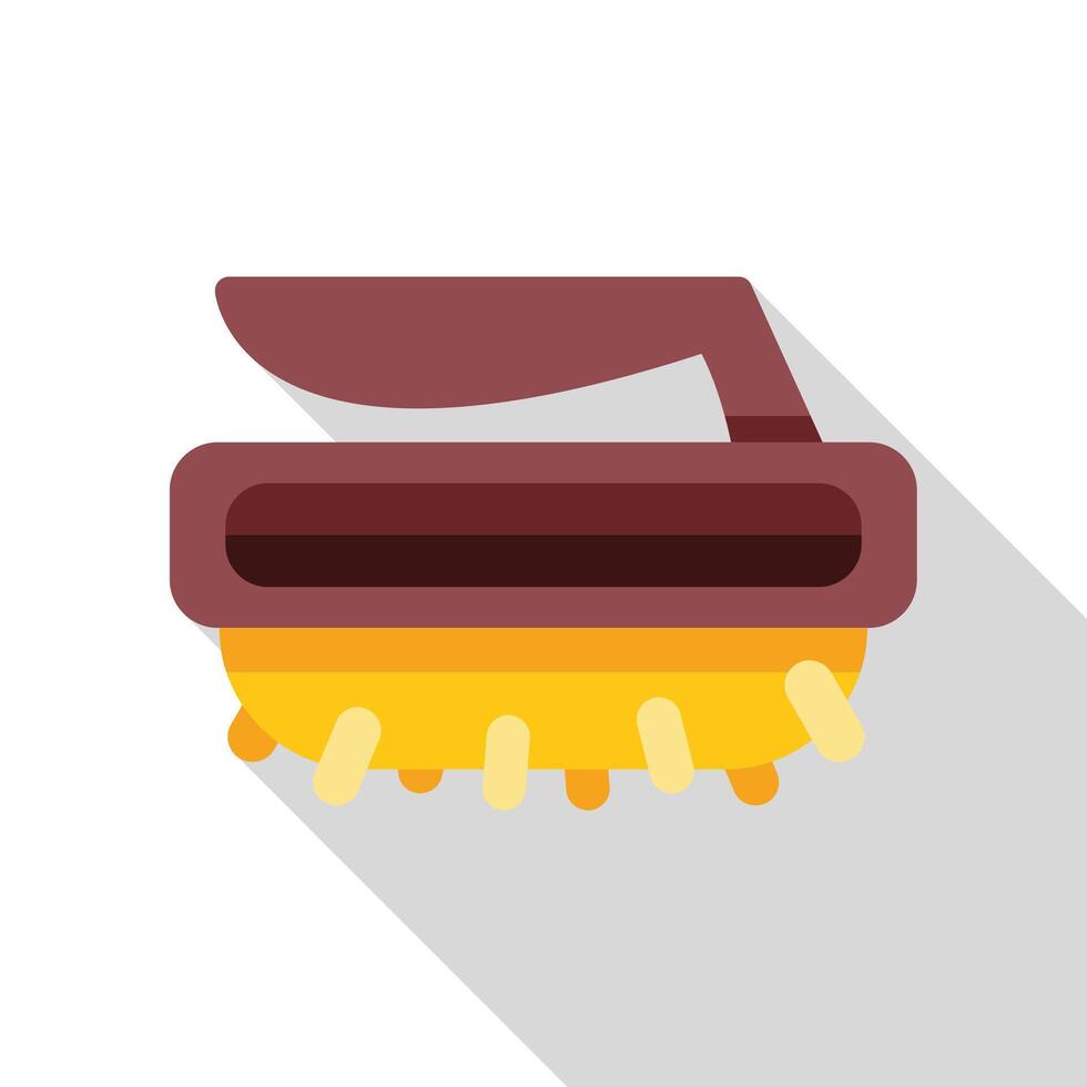Clothes iron resting on ironing board after finishing housework vector