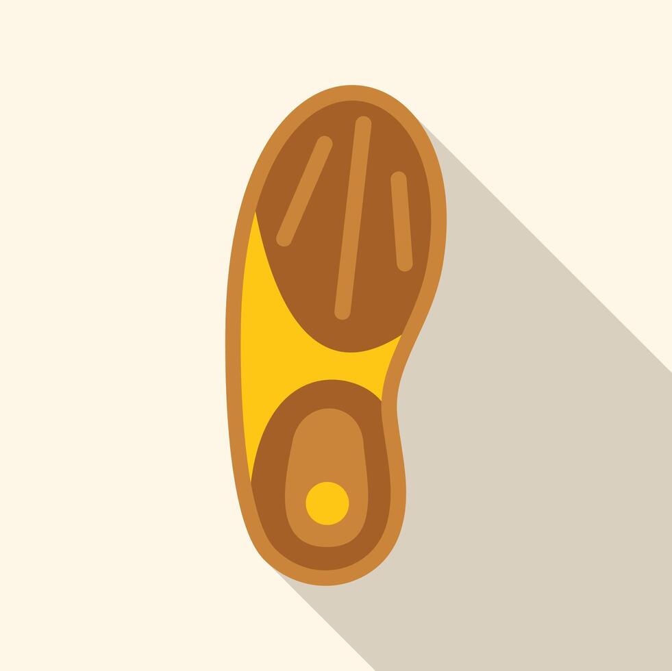 Orthopedic shoe sole insert providing support and cushioning vector