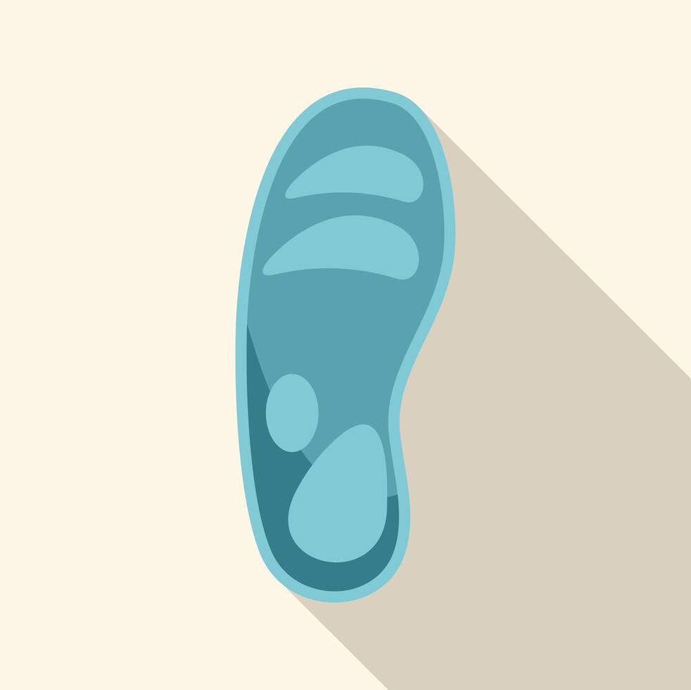 Orthopedic insole promoting foot arch support for comfort vector