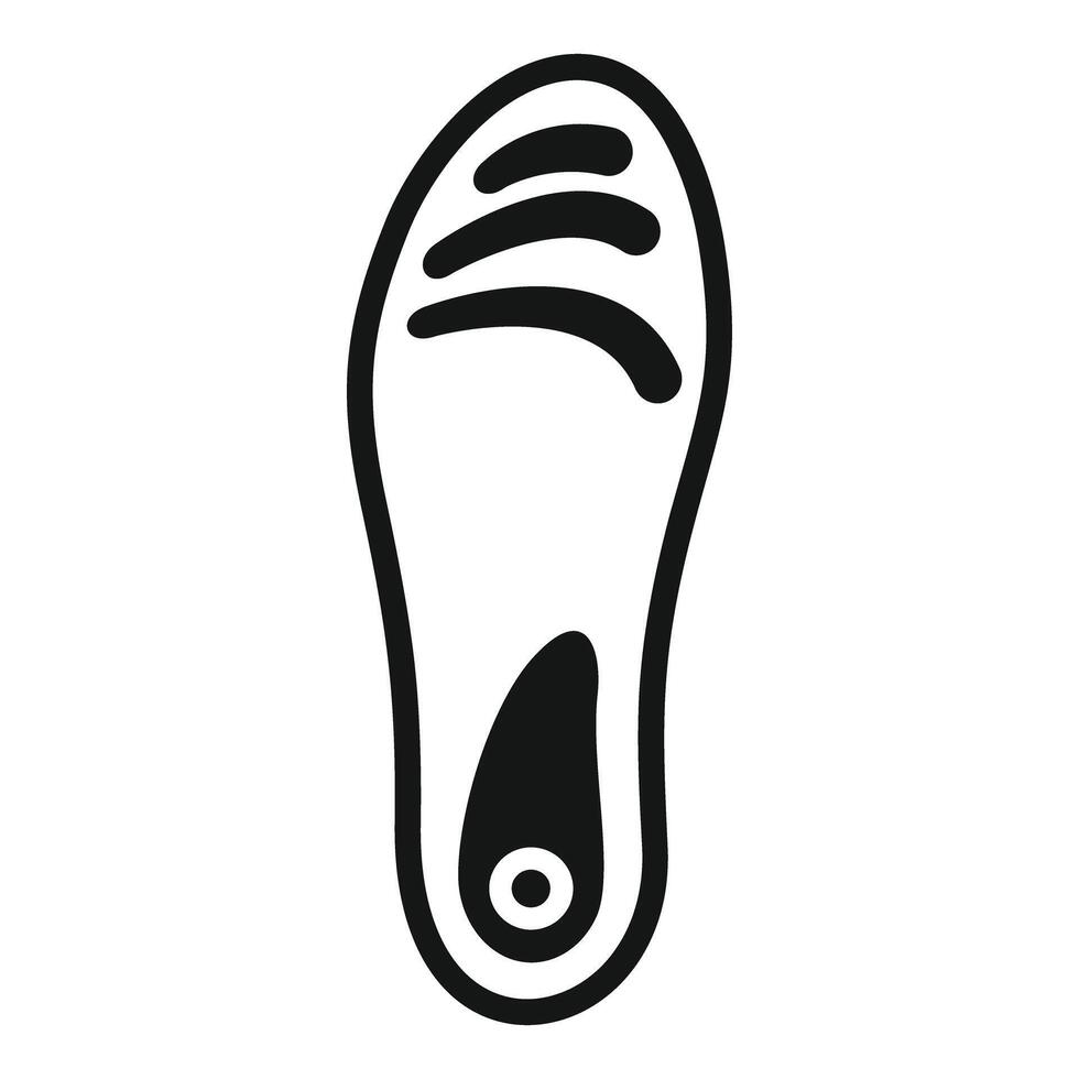 Orthopedic insole providing support and cushioning for feet vector