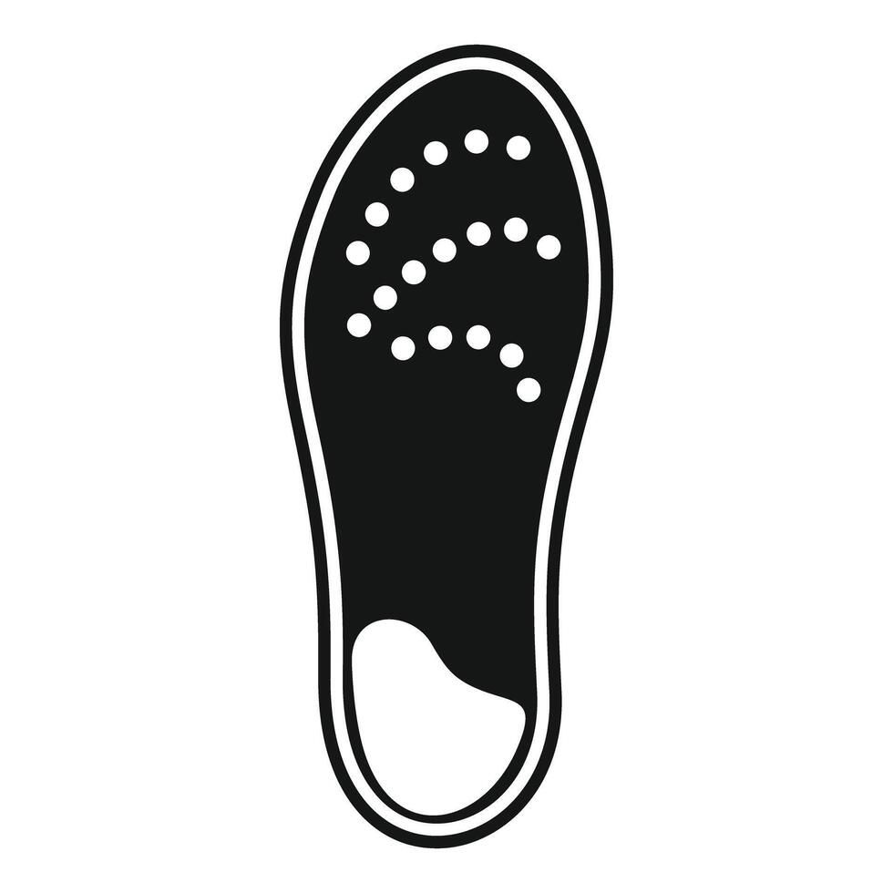 Orthopedic insole providing arch support for comfortable walking and posture vector