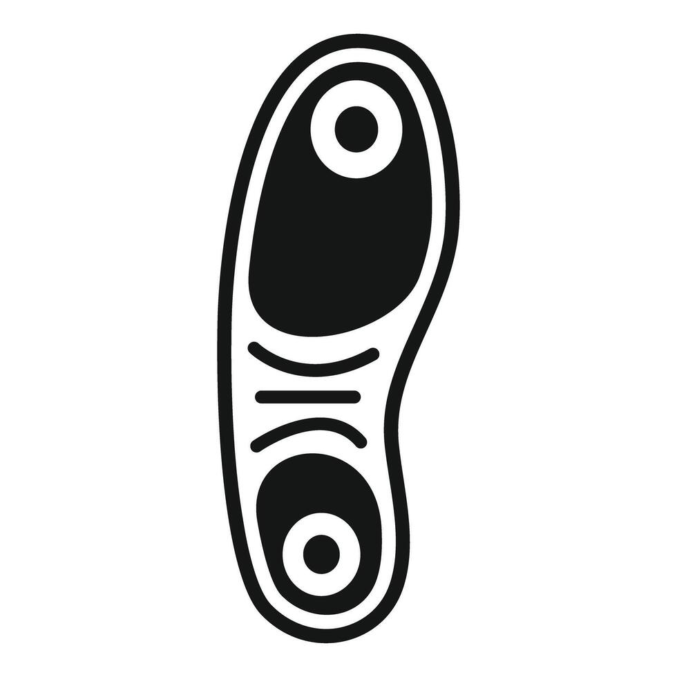 Orthopedic insole providing arch support for comfortable walking and running vector