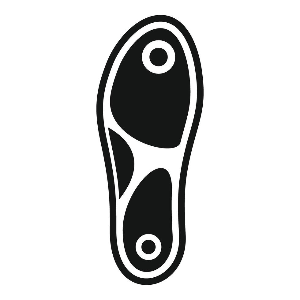 Orthopedic insole increasing comfort while walking vector