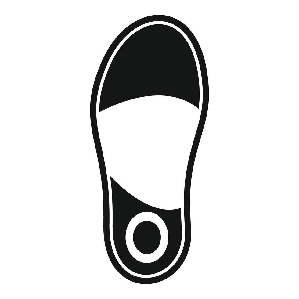 Orthopedic insole with support for heel and metatarsal bones promoting healthy walking vector