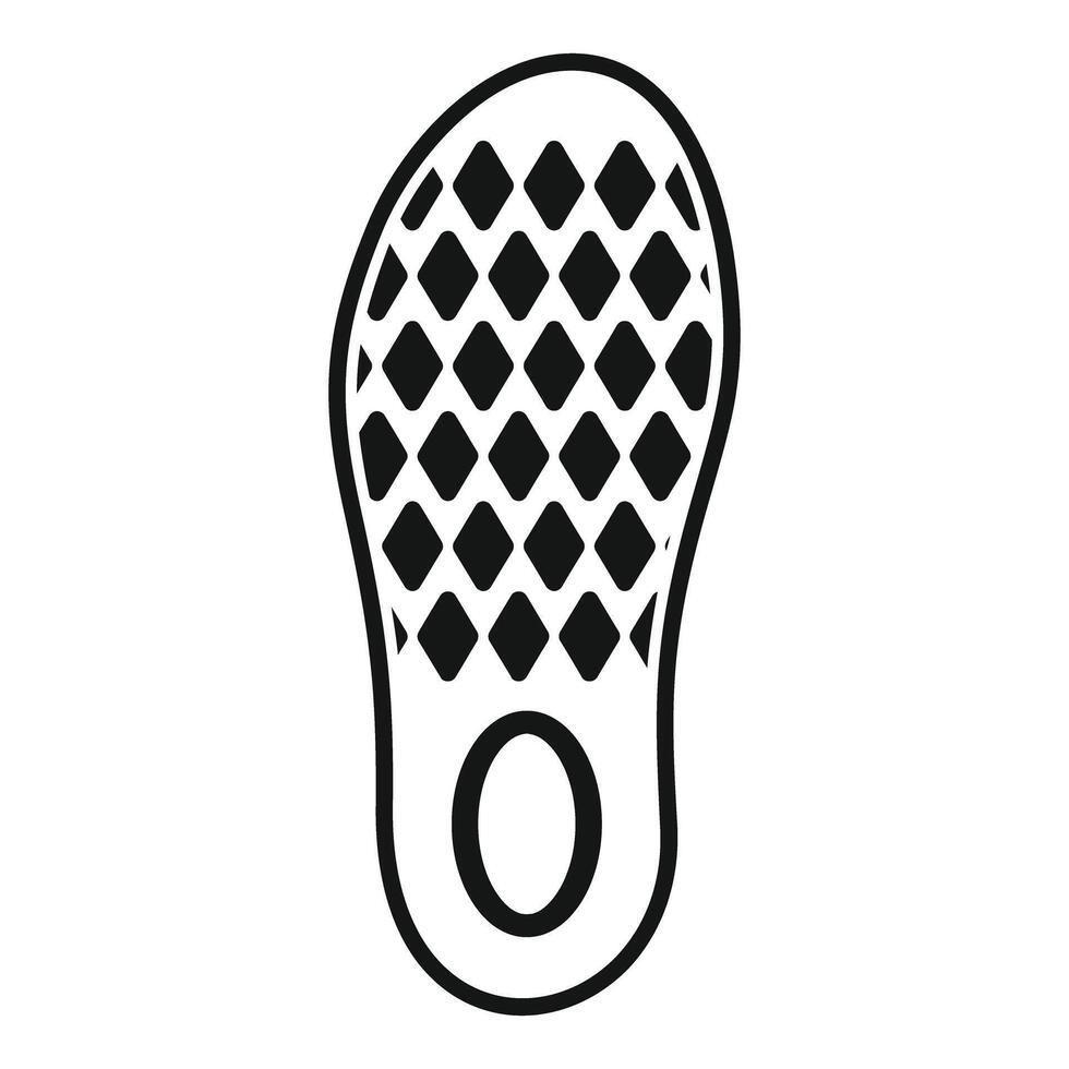 Orthopedic insole correcting flat foot condition icon vector