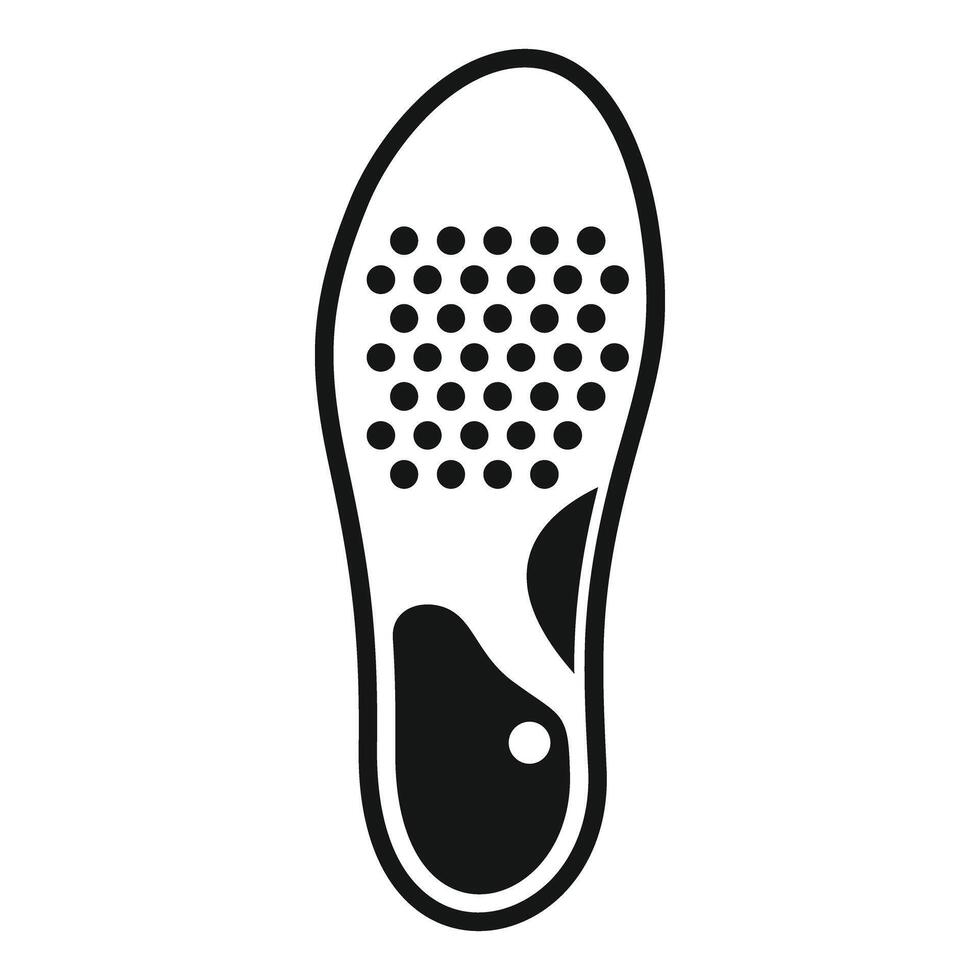 Orthopedic insole providing arch support and cushioning for comfortable walking vector