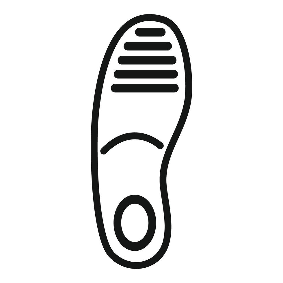 Orthopedic insole providing arch support for comfortable walking vector