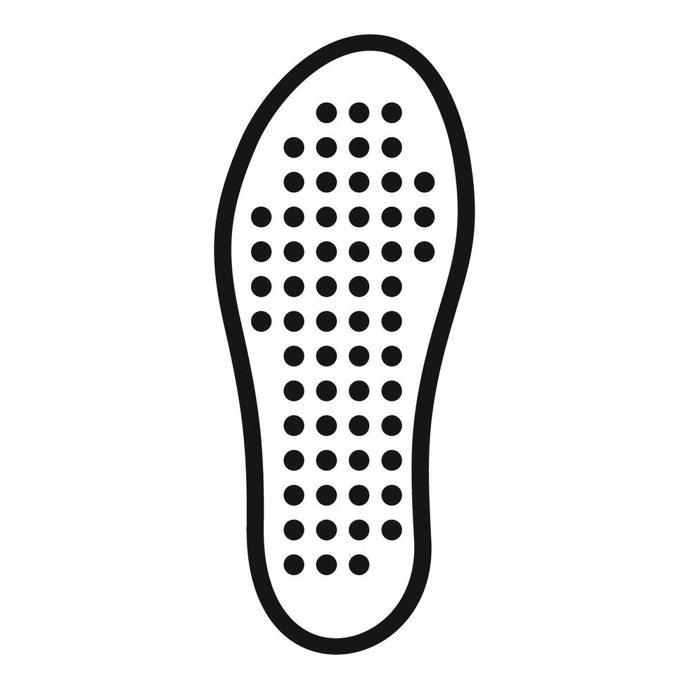 Orthopedic insole providing arch support and cushioning for comfortable walking vector