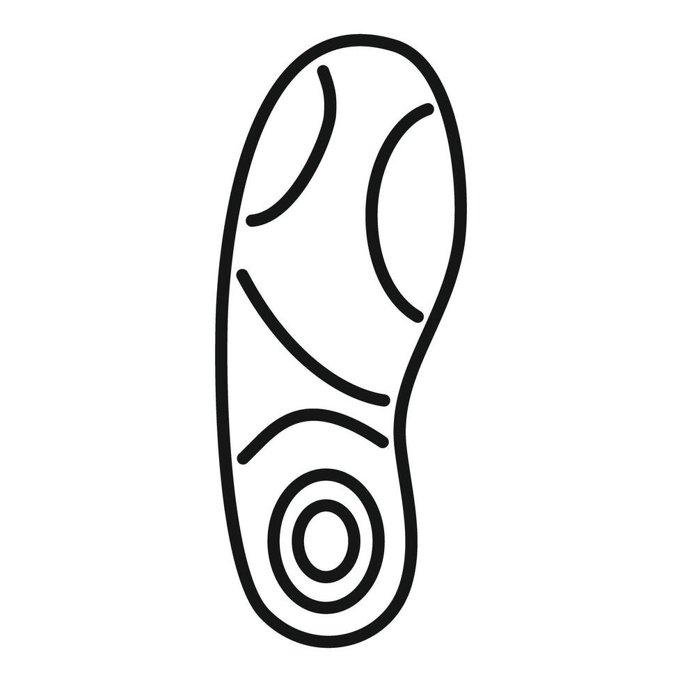 Orthopedic insole providing cushioning and support for foot health vector