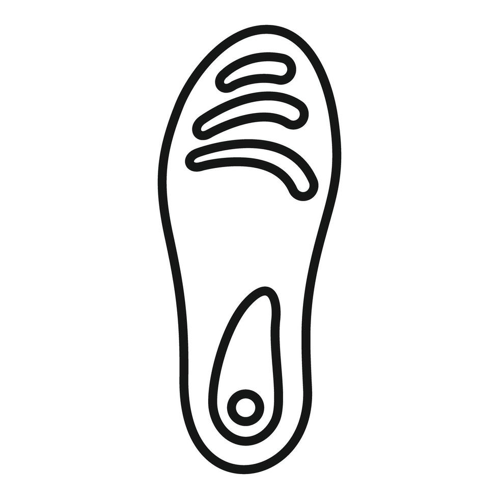 Orthopedic insole providing arch support for comfortable walking vector