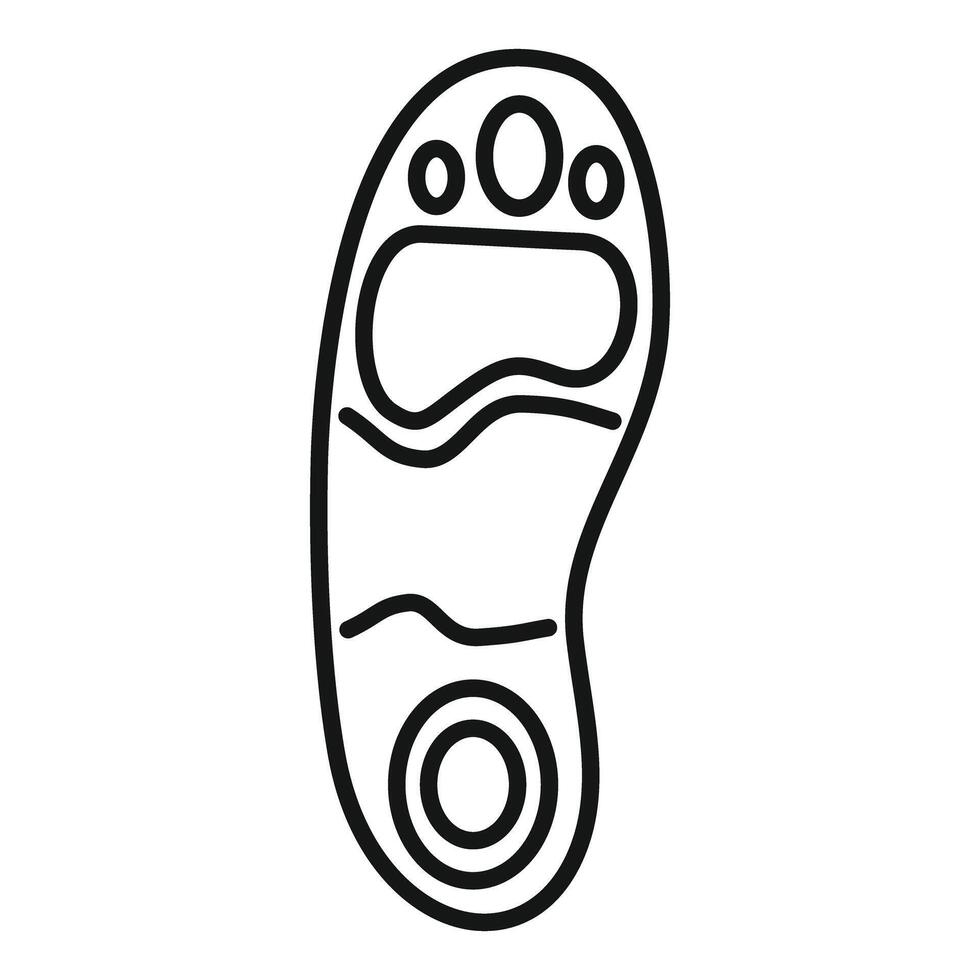 Orthopedic insole providing arch support for comfortable walking vector